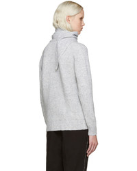 Kenzo Grey Shawl Sweater