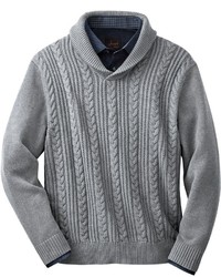 Holiday Shawl Collar Cotton Sweater