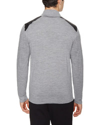 Eleven Paris Kevin Wool Sweater With Leather Shoulder Patches