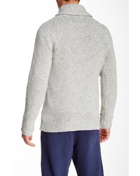 Scotch & Soda Shawl Collar Rib Knit Wool Blend Sweater