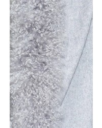 Akris Cashmere Wrap With Genuine Alpaca Fur Collar