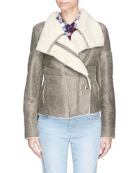 Nobrand Jemma Asymmetric Front Shearling Jacket