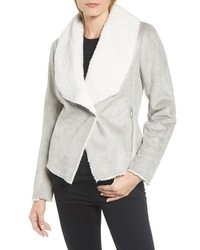 Kenneth Cole New York Short Faux Shearling Jacket