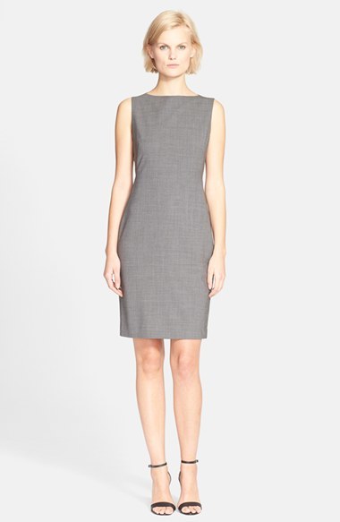 grey sheath dress