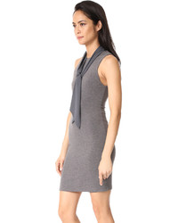 Alice + Olivia Mary Fitted Dress With Neck Tie
