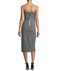 Elizabeth and James Sierra Strapless Fitted Sheath Crepe Dress