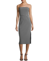 Elizabeth and James Sierra Strapless Fitted Sheath Crepe Dress