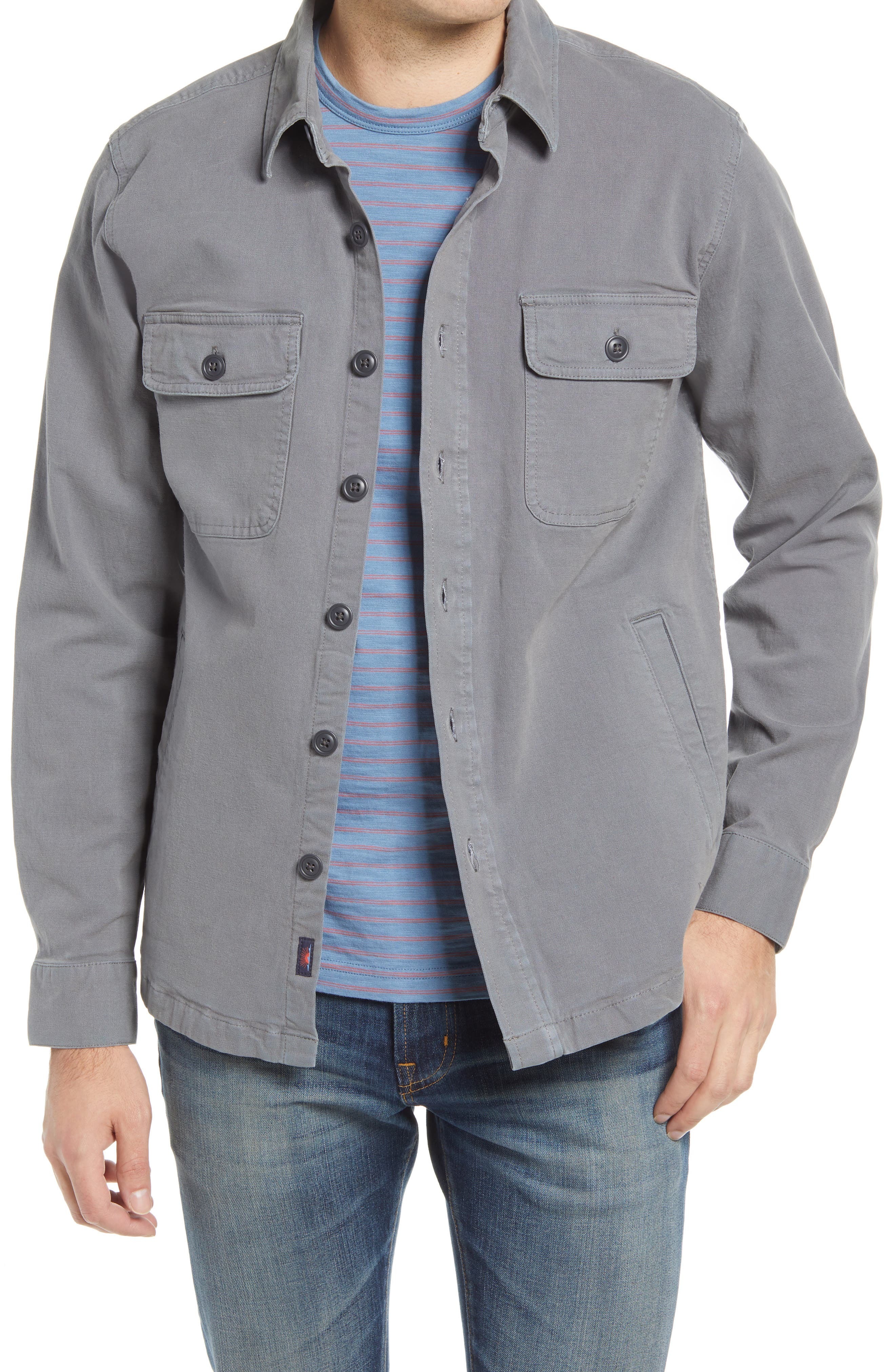 Faherty Cpo Unlined Stretch Cotton Shirt Jacket, $118 | Nordstrom