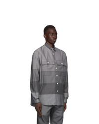 Sunnei Grey Paneled Over Shirt