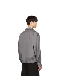 Lemaire Grey Poplin Blouson Jacket