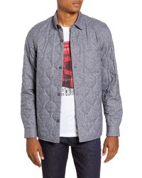 BOSS Landolfo Regular Fit Quilted Flannel Shirt Jacket