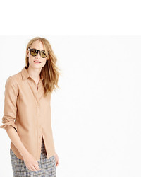 J.Crew Collection Blouse In Italian Cashmere Shirting