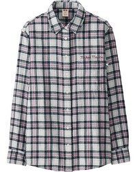 Uniqlo Disney Project Flannel Long Sleeve Shirt