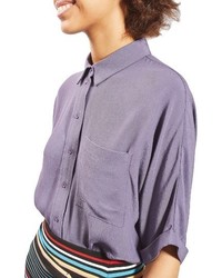 Topshop Kady Roll Sleeve Shirt