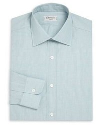 Charvet Regular Fit Micro Check Cotton Dress Shirt