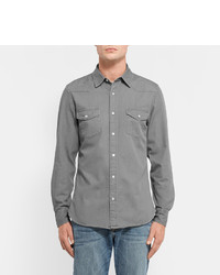 Frame Slim Fit Cotton Western Shirt