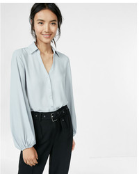 Express Slim Fit No Pocket Full Sleeve Portofino Shirt