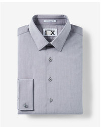 Express Slim Fit Tech Iridescent French Cuff 1mx Shirt