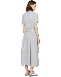 Lisa Marie Fernandez Grey Chambray Shirt Dress