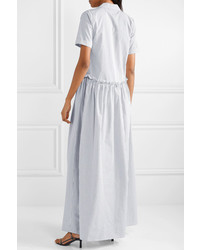 Rosie Assoulin Med Striped Cotton Poplin Maxi Dress