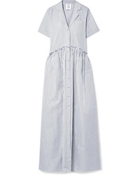 Rosie Assoulin Med Striped Cotton Poplin Maxi Dress