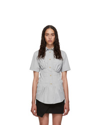Isabel Marant Grey Gramy Short Sleeve Shirt