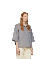 Lemaire Grey Poplin Pocket Shirt