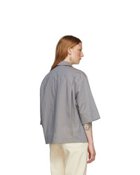 Lemaire Grey Poplin Pocket Shirt