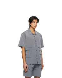 Givenchy Grey Multipocket Short Sleeve Shirt