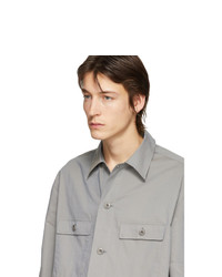 Lemaire Grey Poplin Tropical Shirt