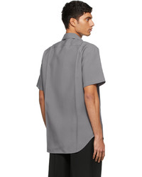 Jil Sander Grey Wool Canvas Shirt