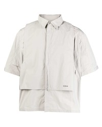 C2h4 Intervein Layered Short Sleeved Shirt
