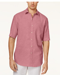 Tasso Elba Linen Short Sleeve Shirt