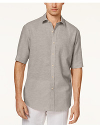 Tasso Elba Linen Short Sleeve Shirt