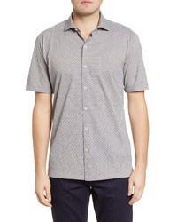 Bugatchi Regular Fit Short Sleeve Knit Shirt
