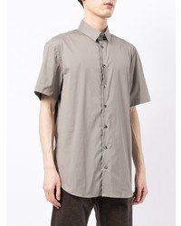 Giorgio Armani Short Sleeve Cotton Blend Shirt