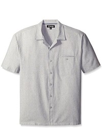 Stacy Adams Big Tall Melange Linen Blend Short Sleeve Shirt B And T Neutral