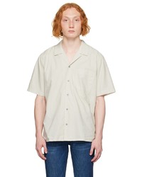 Frame Taupe Camp Collar Shirt