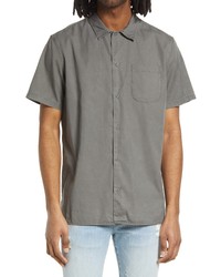 Treasure & Bond Washed Twill Button Up Shirt In Grey Cobble At Nordstrom