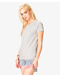 Forever 21 French Terry Short Sleeve Pullover