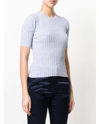 Theory Ribbed Shortsleeved Sweater