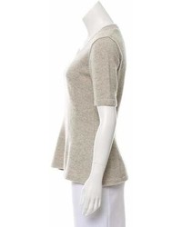Burberry Short Sleeve Cashmere Sweater