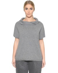 Marina Rinaldi Short Sleeve Wool Cashmere Sweater