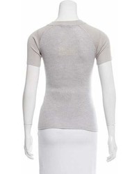 Reed Krakoff Short Sleeve Wool Sweater