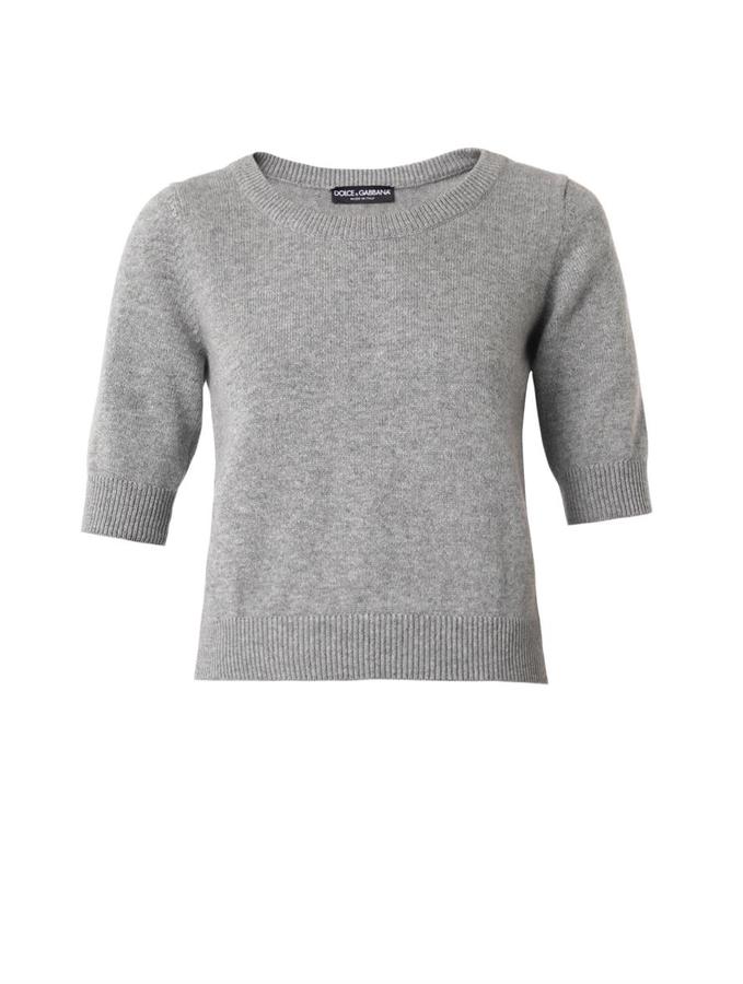 Dolce & Gabbana Short Sleeved Cashmere Sweater | Where to buy ...