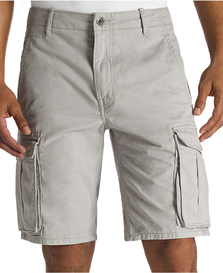 Levi's Ace Cargo Shorts Limestone Grey, $50 | Macy's | Lookastic