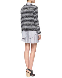 Thakoon Addition Striped Wide Leg Drawstring Shorts