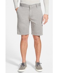 7 For All Mankind Flat Front Cotton Linen Chino Shorts