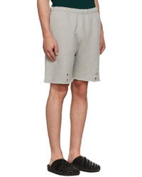Les Tien Gray Cotton Shorts