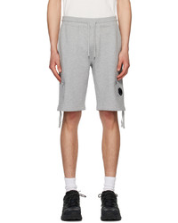 C.P. Company Gray Diagonal Raised Shorts